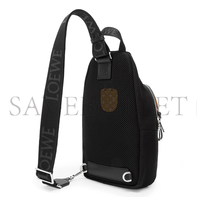 LOEWE FLEX SLING IN CANVAS AND SUEDE BFLXFXSX01 (31*18*10cm)